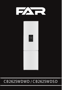 Mode d’emploi FAR CB2625WDWD Réfrigérateur combiné