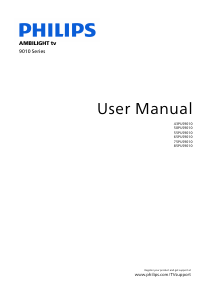 Manual Philips 50PUS9010 Ambilight LED Television