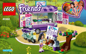 Manual Lego set 41332 Friends Emmas art stand