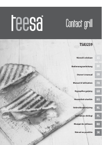 Manual Teesa TSA3239 Contact Grill
