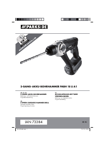 Manual Parkside PABH 18 LI A1 Rotary Hammer