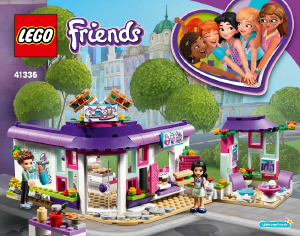 Kullanım kılavuzu Lego set 41336 Friends Emma'nın sanat kafesi