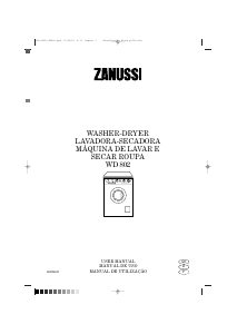 Bruksanvisning Zanussi WD 802 Kombinerad tvätt-tork