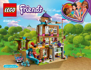 Manual Lego set 41340 Friends Casa da amizade