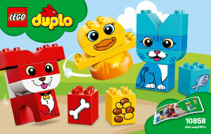 Manual Lego set 10858 Duplo Primele mele animalute