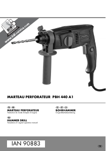 Manual Parkside PBH 440 A1 Rotary Hammer