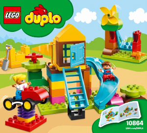 Manual Lego set 10864 Duplo Large playground brick box