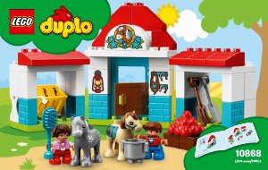 Návod Lego set 10868 Duplo Stajne pre poníka