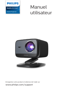 Mode d’emploi Philips NPX450 NeoPix 450 Smart Projecteur