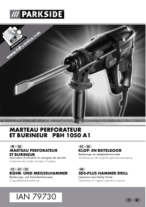 Manual Parkside PBH 1050 A1 Rotary Hammer