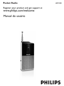 Manual Philips AE1530 Rádio
