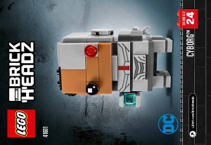 Manuale Lego set 41601 Brickheadz Cyborg