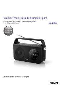 Vadovas Philips AE2800 Radijo imtuvas