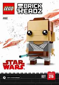 Hướng dẫn sử dụng Lego set 41602 Brickheadz Rey