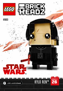 Manual Lego set 41603 Brickheadz Kylo Ren