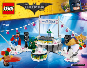 Bedienungsanleitung Lego set 70919 Batman Movie The Justice League anniversary party