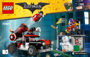 Manual de uso Lego set 70921 Batman Movie Cañón de Harley Quinn
