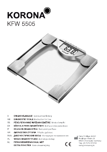 Bedienungsanleitung Korona KFW 5505 Waage