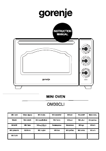 Käyttöohje Gorenje OM30CLI Uuni