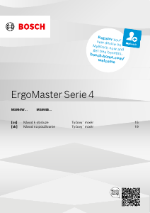 Návod Bosch MSM4B654 ErgoMaster Ponorný mixér