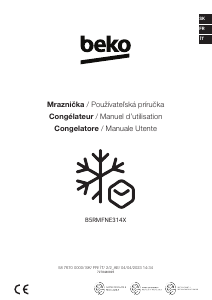 Manuale BEKO B5RMFNE314X Congelatore