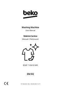 Handleiding BEKO B5WFT89418MW Wasmachine