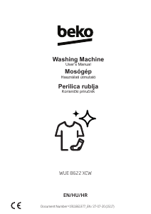 Használati útmutató BEKO WUE 8622 XCW Mosógép