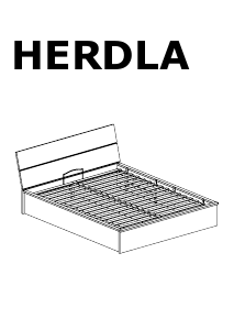 Használati útmutató IKEA HERDLA (140x200) Ágykeret