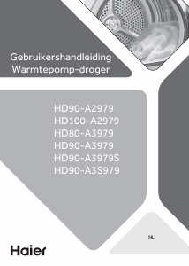 Handleiding Haier HD100-A2979N-S Wasdroger