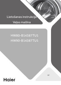 Rokasgrāmata Haier HW80-B14387TU1 Veļas mašīna