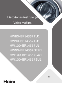 Rokasgrāmata Haier HW80-BP14357TU1 Veļas mašīna