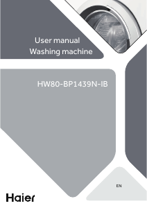 Manual de uso Haier HW80-BP1439N Lavadora