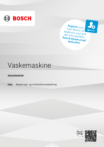 Brugsanvisning Bosch WGG256ZZSN Vaskemaskine