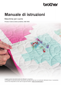 Manuale Brother Innov-is CX1 Macchina per cucire