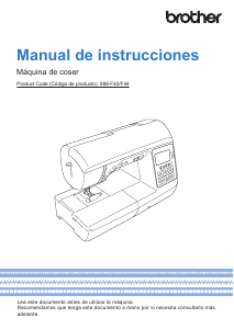 Manual de uso Brother Innov-is NV1045SE Máquina de coser