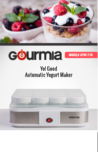 Manual Gourmia GYM1710 Yo! Good Yoghurt Maker