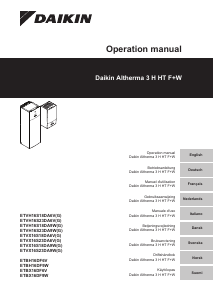 Manuale Daikin ETVH16S18DA9WG Altherma Caldaia per riscaldamento centralizzato