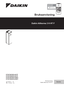 Bruksanvisning Daikin ETVZ16S18EA9W Altherma Värmepanna