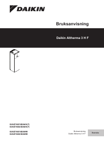 Bruksanvisning Daikin EAVZ16S18DA6V7 Altherma Värmepanna