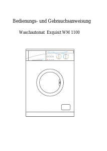 Bedienungsanleitung Exquisit WM 1100 Waschmaschine