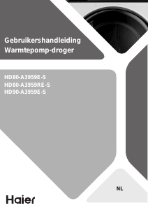 Handleiding Haier HD80-A3959RE-S Wasdroger