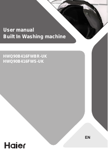 Bruksanvisning Haier HWQ90B416FWBR-UK Tvättmaskin