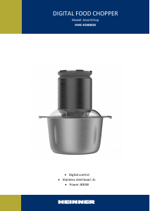 Manual Heinner HMC-KD800SS Aparat de maruntit