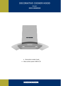 Manual Heinner HDCH-MD800GIX Hotă