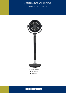 Manual Heinner HSF-MAT24DC-GY Ventilator