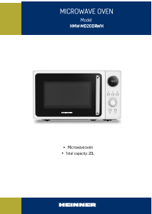Használati útmutató Heinner HMW-MD20DRWH Mikrohullámú sütő