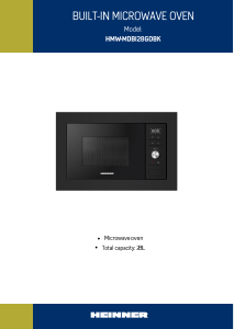 Manual Heinner HMW-MDBI28GDBK Cuptor cu microunde