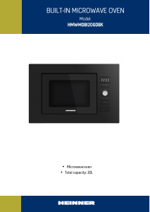 Használati útmutató Heinner HMW-MDBI20GDBK Mikrohullámú sütő