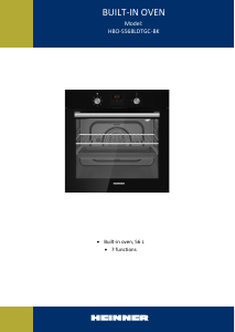 Bruksanvisning Heinner HBO-S568LDTGC-BK Ugn