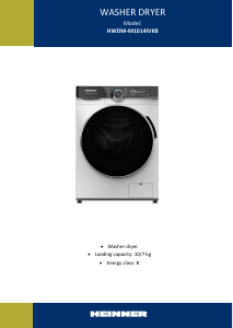 Manual Heinner HWDM-M1014IVKB Washer-Dryer